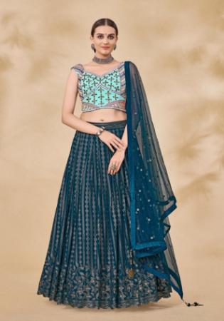 Picture of Georgette Dark Slate Grey Readymade Lehenga Choli