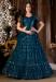 Picture of Grand Net Navy Blue Lehenga Choli