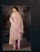 Picture of Fine Net Rosy Brown Straight Cut Salwar Kameez