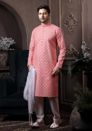 Picture of Enticing Cotton Tan Kurtas