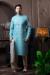 Picture of Elegant Cotton Medium Aqua Marine Kurtas