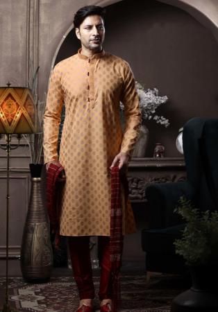 Picture of Elegant Cotton Tan Kurtas