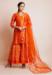 Picture of Fascinating Rayon Dark Orange Readymade Salwar Kameez