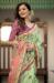 Picture of Statuesque Linen Dark Khaki Saree