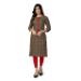 Picture of Fascinating Rayon Dark Olive Green Kurtis & Tunic