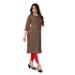 Picture of Fascinating Rayon Dark Olive Green Kurtis & Tunic