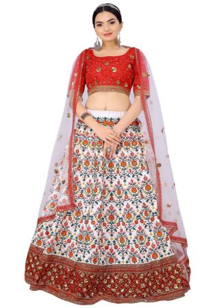 Picture of Superb Silk Thistle Lehenga Choli