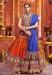 Picture of Delightful Silk Saddle Brown Lehenga Choli