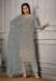 Picture of Fascinating Net Slate Grey Anarkali Salwar Kameez