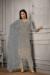 Picture of Fascinating Net Slate Grey Anarkali Salwar Kameez