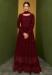 Picture of Shapely Georgette Maroon Anarkali Salwar Kameez