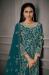 Picture of Pleasing Net Midnight Blue Straight Cut Salwar Kameez