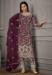 Picture of Good Looking Net Brown Straight Cut Salwar Kameez