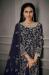 Picture of Net Dark Slate Grey Straight Cut Salwar Kameez