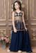 Picture of Classy Georgette Midnight Blue Kids Salwar Kameez