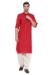 Picture of Shapely Cotton Fire Brick Kurtas