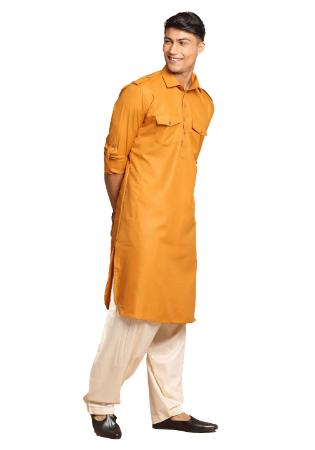 Picture of Excellent Cotton Golden Rod Kurtas