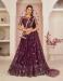 Picture of Elegant Net Dark Olive Green Lehenga Choli