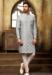 Picture of Charming Georgette & Satin Off White Indo Western