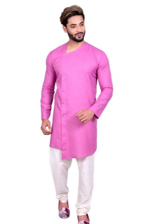 Picture of Magnificent Cotton Hot Pink Indo Western