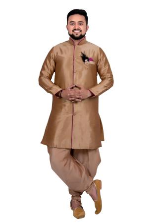 Picture of Beauteous Cotton Rosy Brown Indo Western