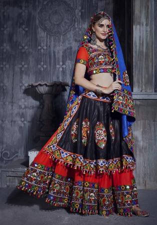 Picture of Gorgeous Silk Egg Plant Lehenga Choli