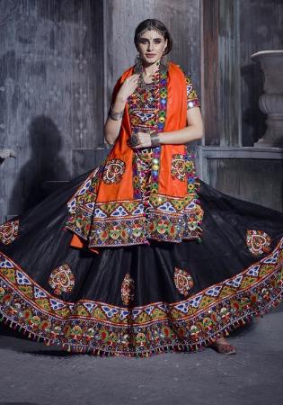 Picture of Stunning Silk Egg Plant Lehenga Choli