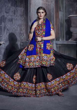 Picture of Graceful Silk Black Lehenga Choli