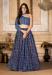 Picture of Good Looking Silk Dark Slate Blue Lehenga Choli