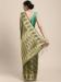 Picture of Ideal Organza Dark Olive Green Saree