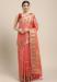 Picture of Pretty Organza Indian Red Saree