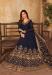 Picture of Georgette Dark Slate Blue Anarkali Salwar Kameez