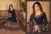 Picture of Georgette Dark Slate Blue Anarkali Salwar Kameez