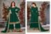 Picture of Georgette Dark Green Straight Cut Salwar Kameez