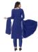 Picture of Georgette Dark Blue Straight Cut Salwar Kameez