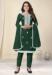 Picture of Georgette Forest Green Straight Cut Salwar Kameez