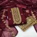 Picture of Exquisite Georgette Maroon Straight Cut Salwar Kameez