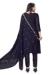 Picture of Georgette Midnight Blue Straight Cut Salwar Kameez