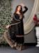 Picture of Ideal Chiffon Black Straight Cut Salwar Kameez