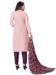 Picture of Well Formed Silk Pink Straight Cut Salwar Kameez