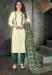 Picture of Silk Bisque & Gainsboro Straight Cut Salwar Kameez