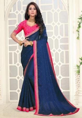 Picture of Elegant Silk Purple Saree