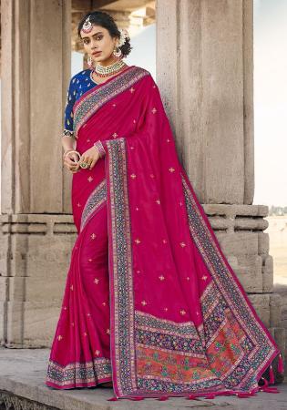 Picture of Ravishing Silk Deep Pink Saree