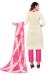 Picture of Magnificent Cotton Sea Shell Straight Cut Salwar Kameez