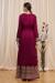 Picture of Net & Silk Maroon Straight Cut Salwar Kameez