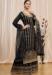 Picture of Net & Silk Black Straight Cut Salwar Kameez