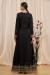 Picture of Net & Silk Black Straight Cut Salwar Kameez