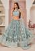 Picture of Radiant Net Light Slate Grey Lehenga Choli