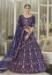 Picture of Splendid Silk Dark Slate Blue Lehenga Choli