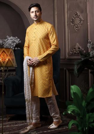 Picture of Excellent Cotton Khaki Kurtas